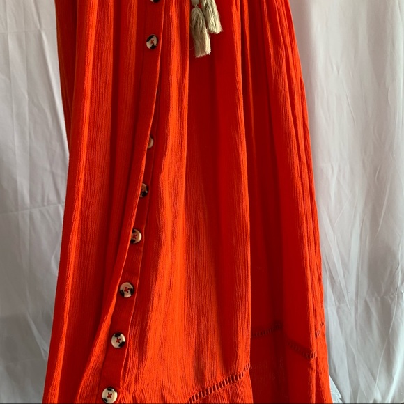 Free People Red Will Wait 4 You Embroidered Dress - Picture 3 of 13